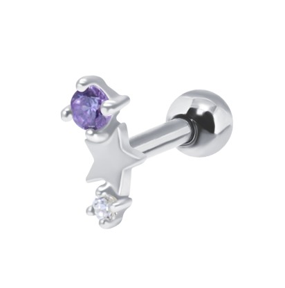 February Birthstone Helix Ear Piercing TIP-3599